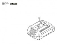 Bosch 2 607 336 939 GBA 18V Slide-In Accu Package Spare Parts